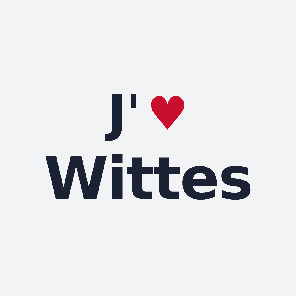 Poster personnalisé Wittes — design J'aime Wittes