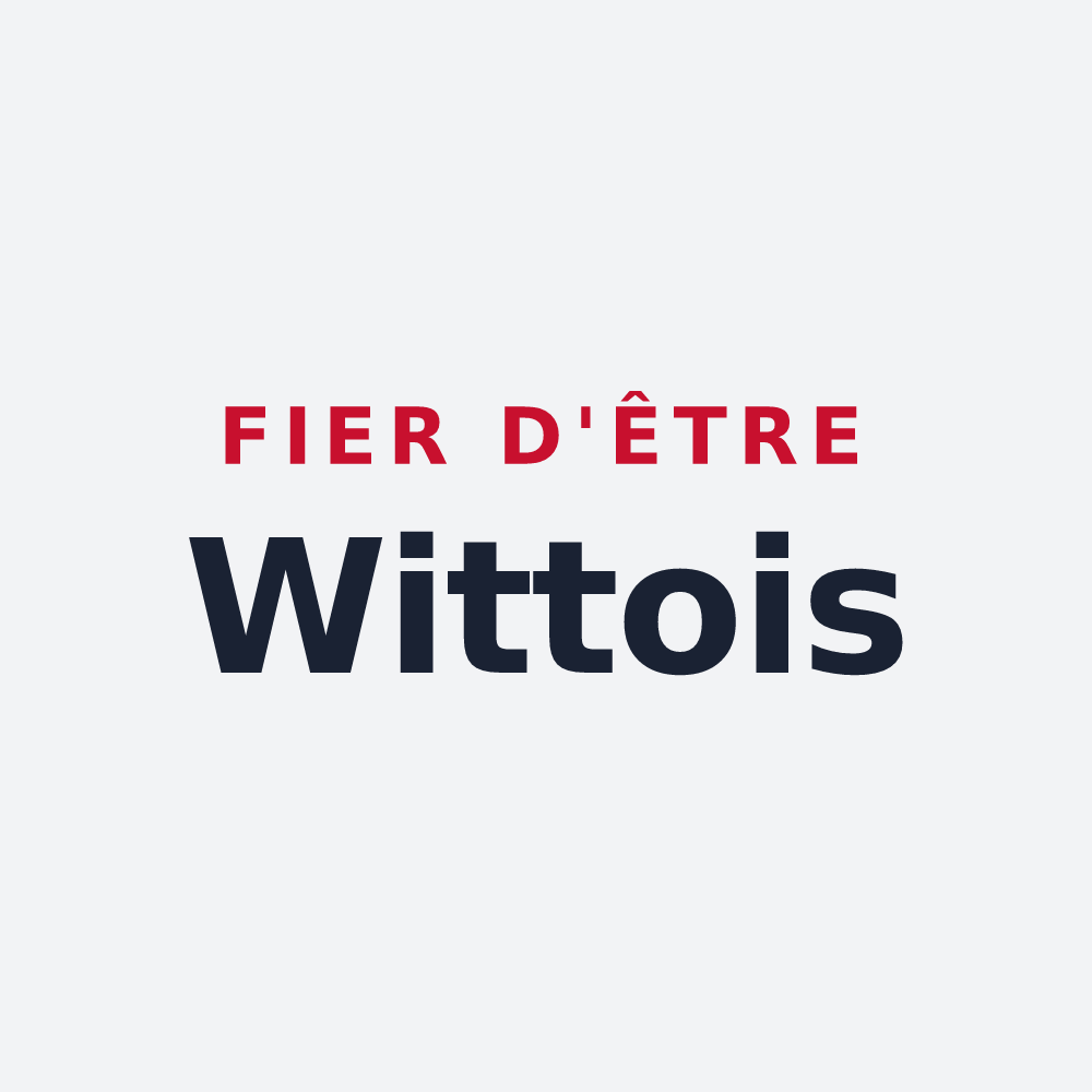 Poster « Fier d'être Wittois » — design pour Wittes