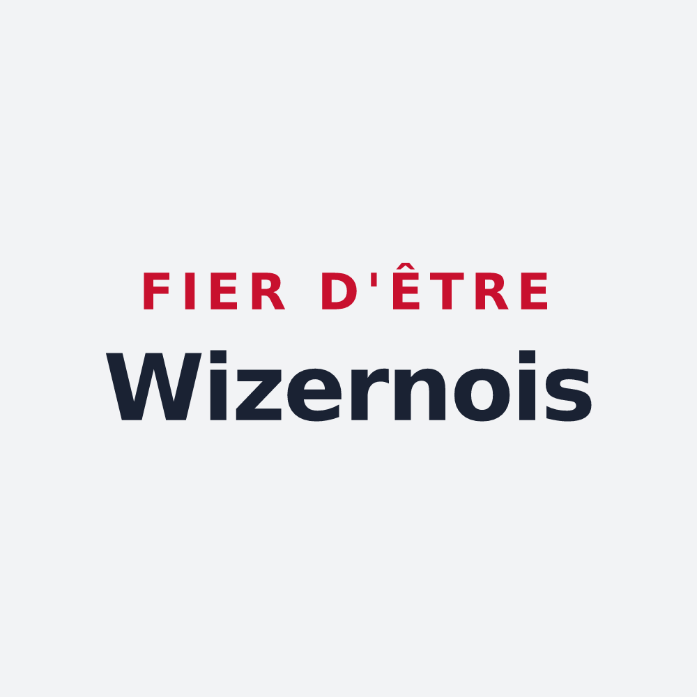 Poster « Fier d'être Wizernois » — design pour Wizernes