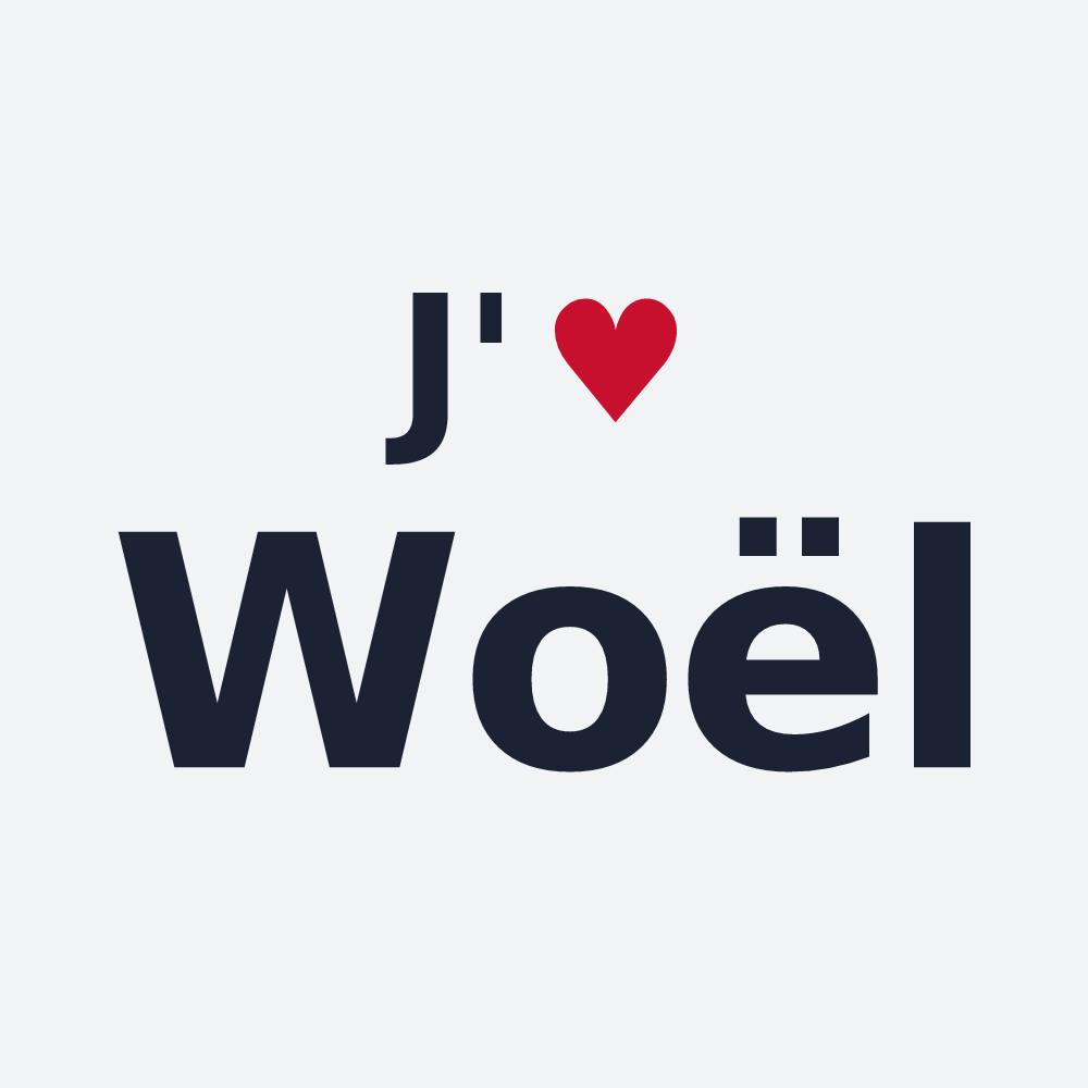 Poster personnalisé Woël — design J'aime Woël