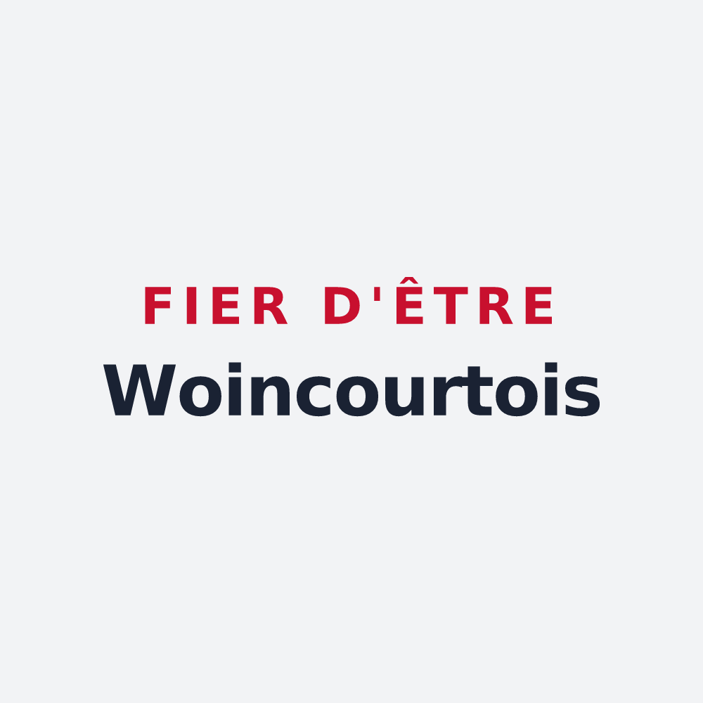 Poster « Fier d'être Woincourtois » — design pour Woincourt
