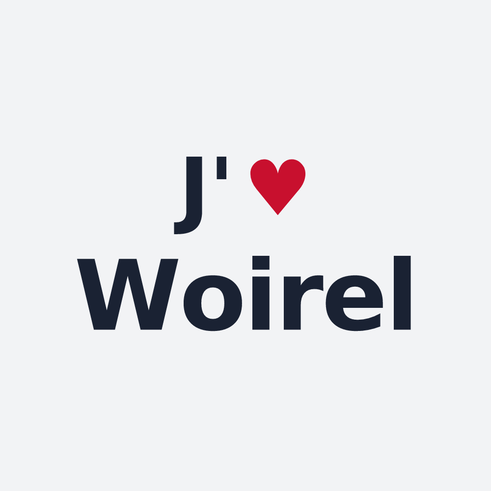 Poster personnalisé Woirel — design J'aime Woirel