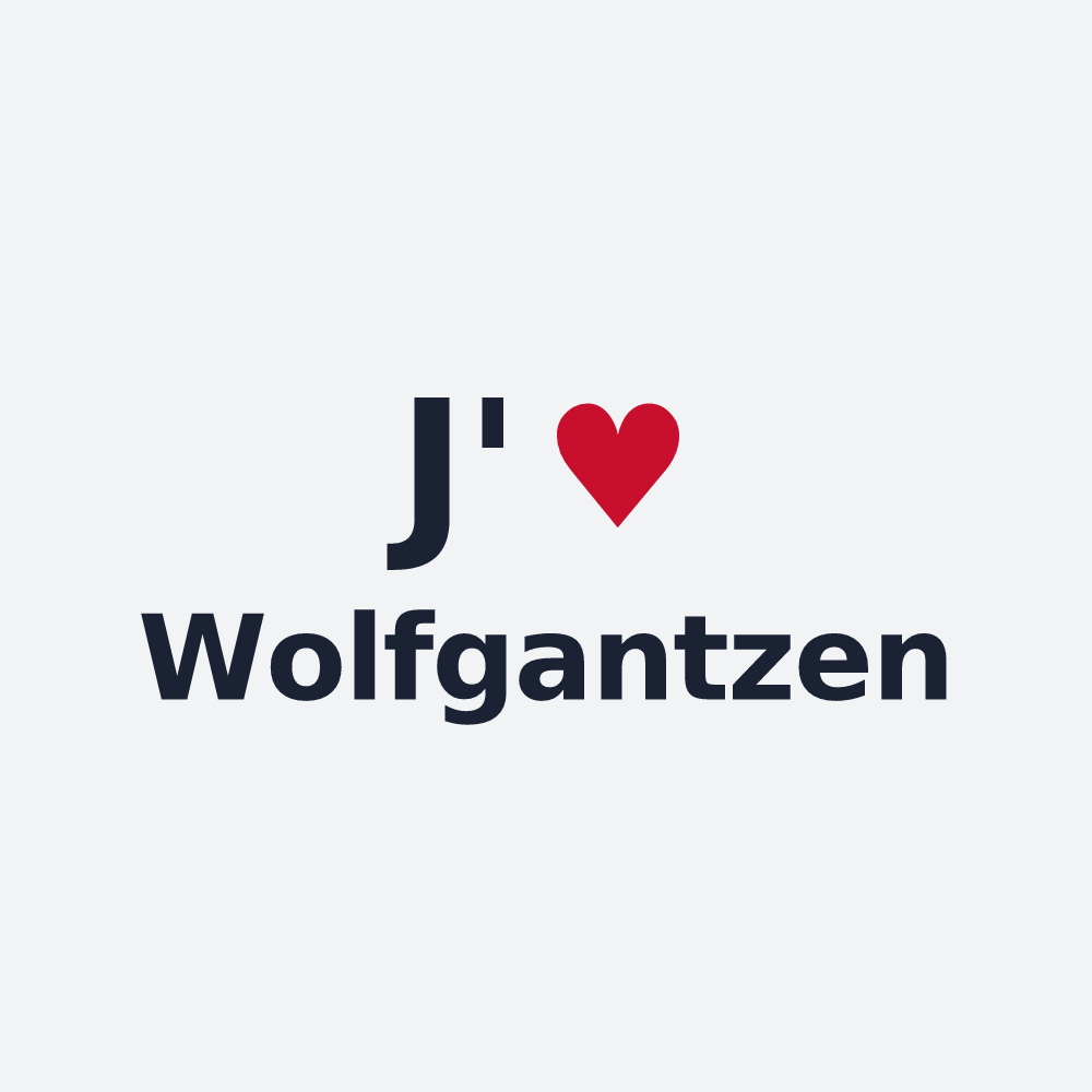 Poster personnalisé Wolfgantzen — design J'aime Wolfgantzen