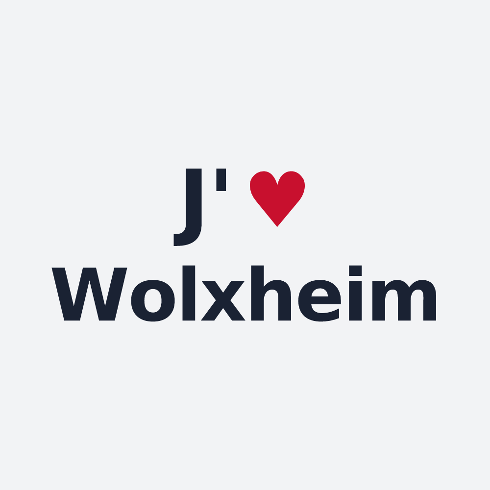 Poster personnalisé Wolxheim — design J'aime Wolxheim