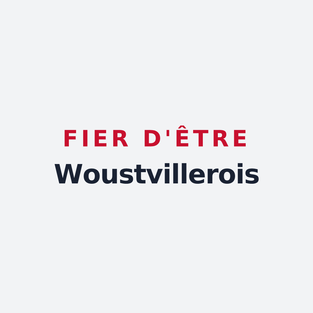 Poster « Fier d'être Woustvillerois » — design pour Woustviller