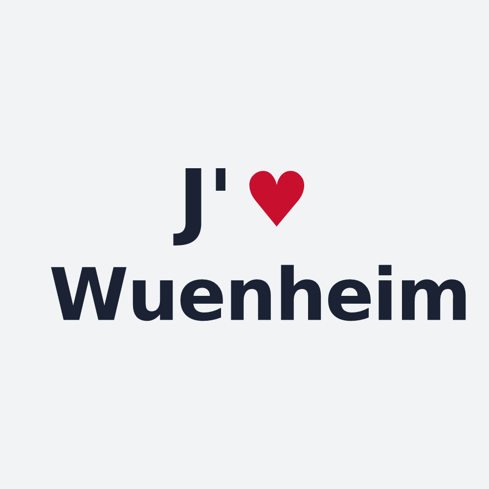 Poster personnalisé Wuenheim — design J'aime Wuenheim