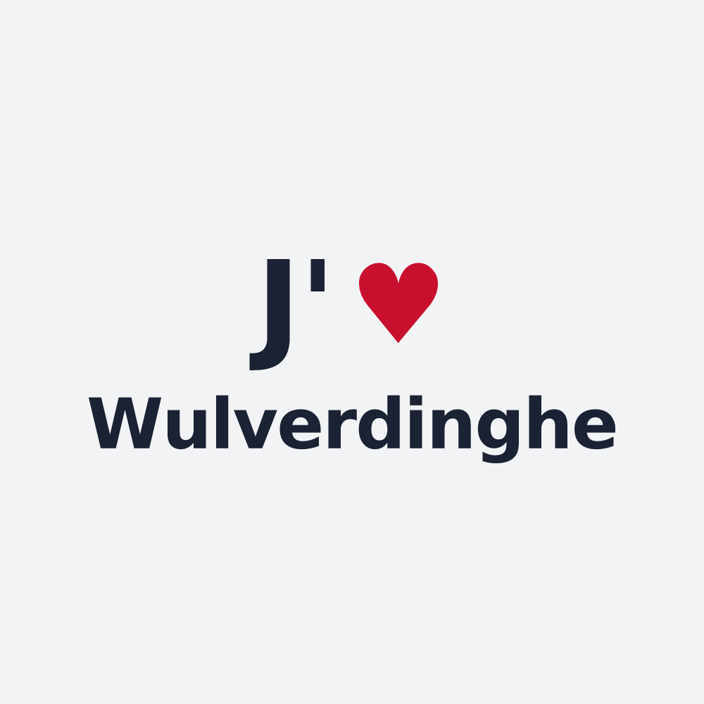 Poster personnalisé Wulverdinghe — design J'aime Wulverdinghe