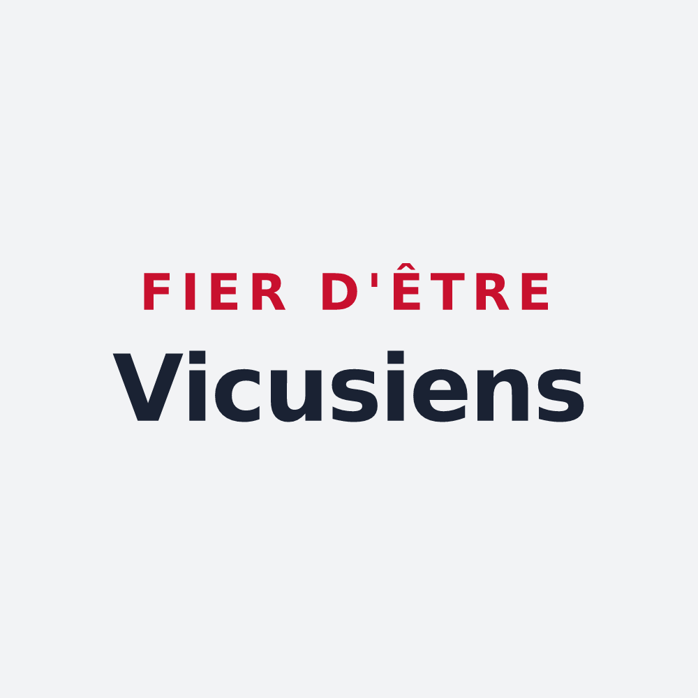 Poster « Fier d'être Vicusiens » — design pour Wy-dit-Joli-Village