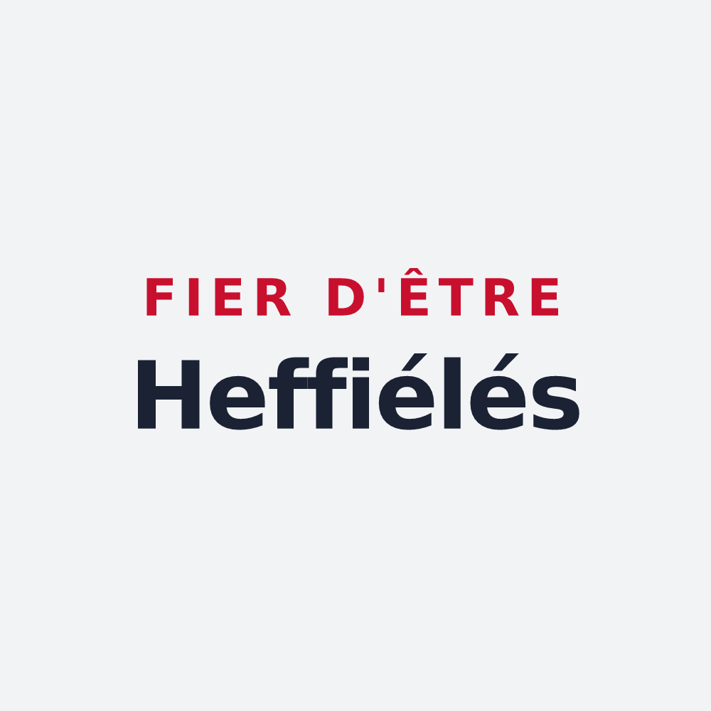 Poster « Fier d'être Heffiélés » — design pour Xaffévillers