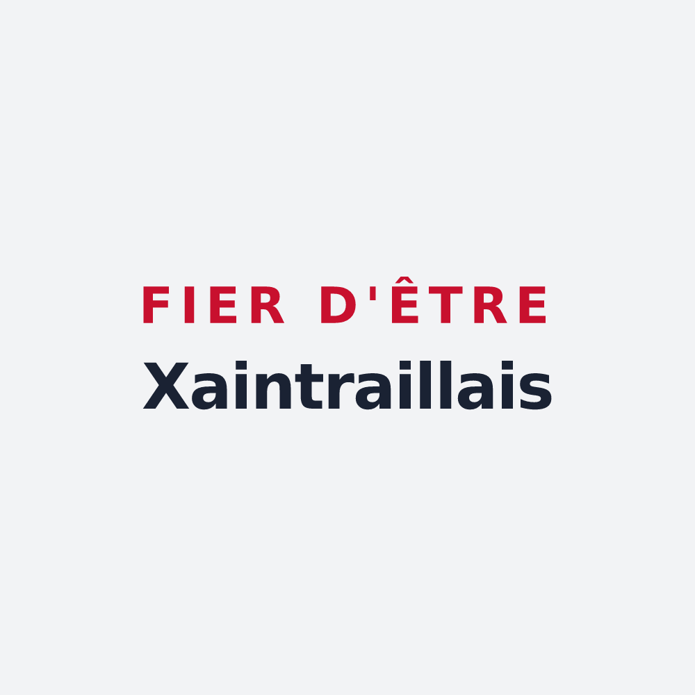 Poster « Fier d'être Xaintraillais » — design pour Xaintrailles