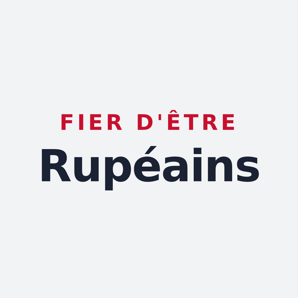 Poster « Fier d'être Rupéains » — design pour Xamontarupt