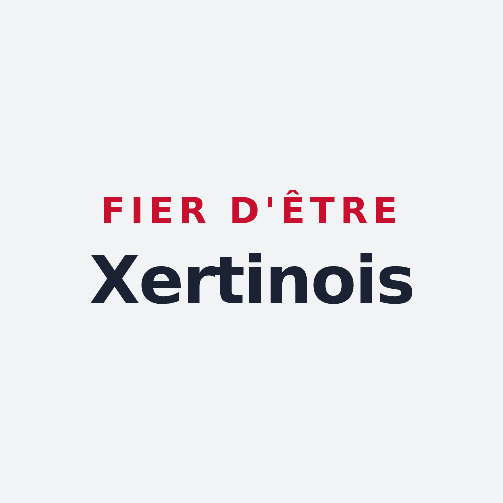 Poster « Fier d'être Xertinois » — design pour Xertigny