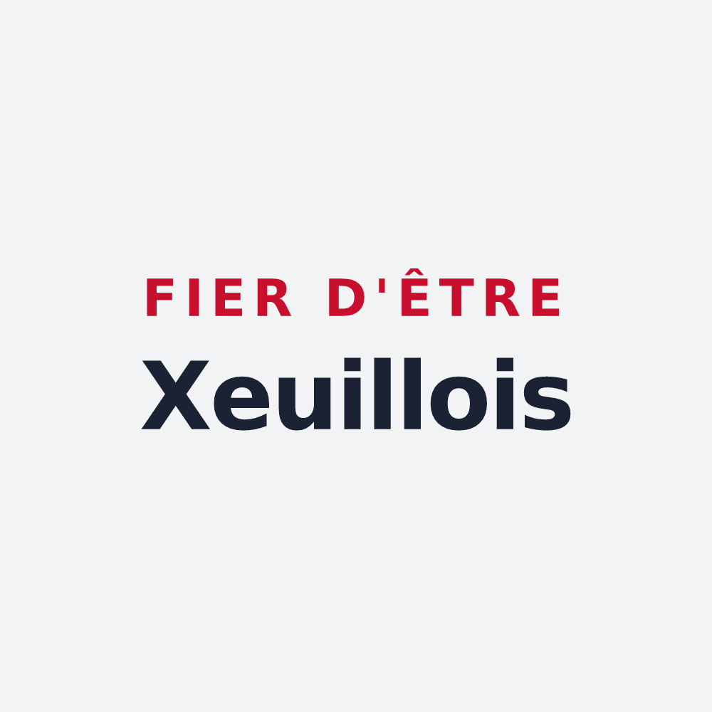 Poster « Fier d'être Xeuillois » — design pour Xeuilley