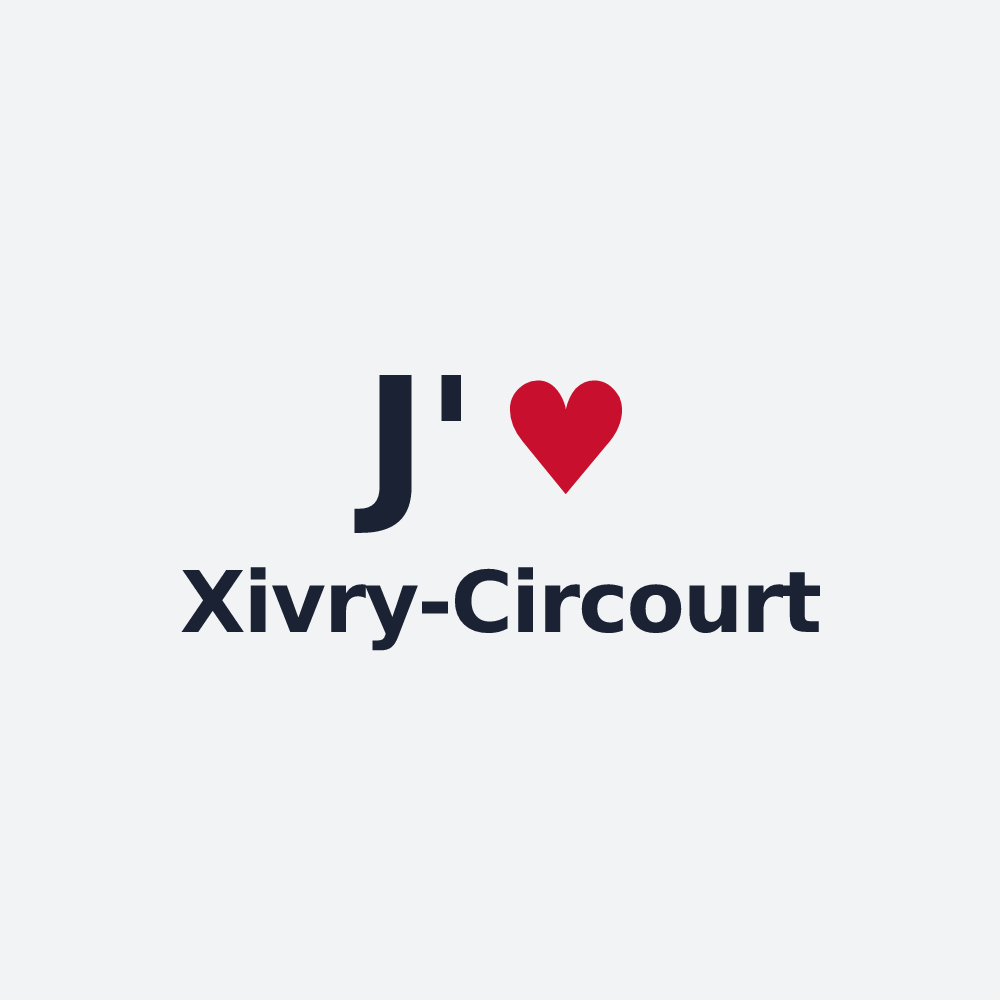 Poster personnalisé Xivry-Circourt — design J'aime Xivry-Circourt