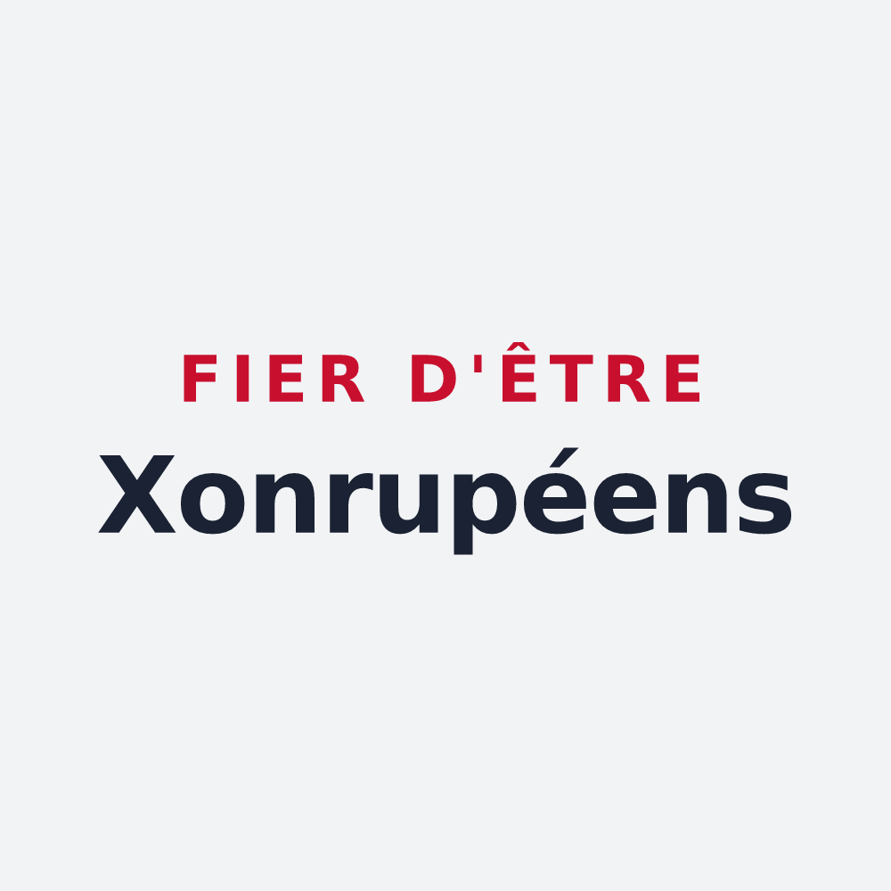 Poster « Fier d'être Xonrupéens » — design pour Xonrupt-Longemer