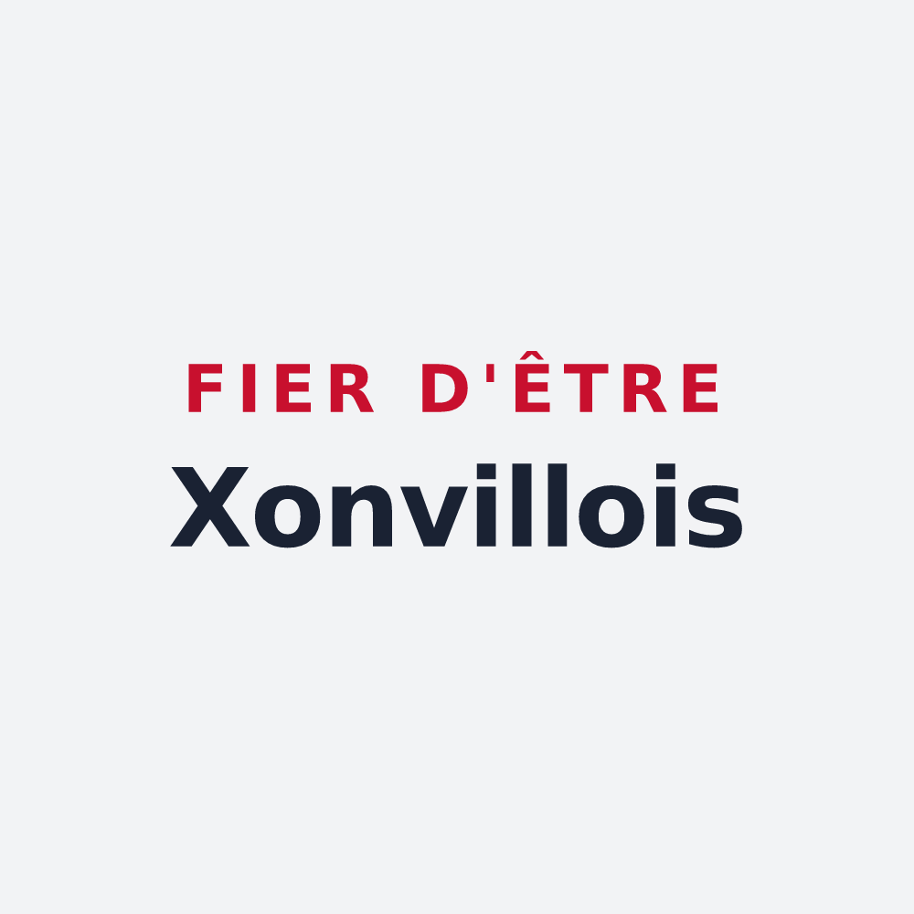 Poster « Fier d'être Xonvillois » — design pour Xonville