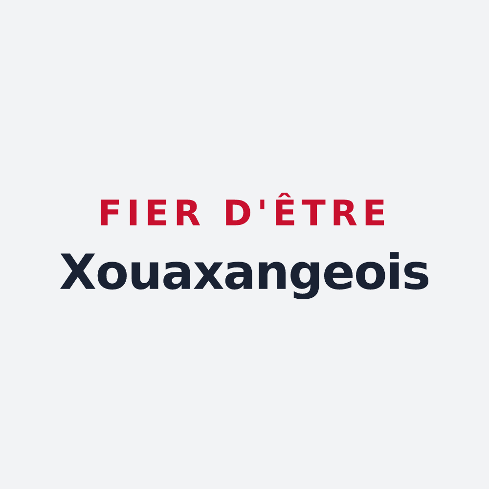 Poster « Fier d'être Xouaxangeois » — design pour Xouaxange