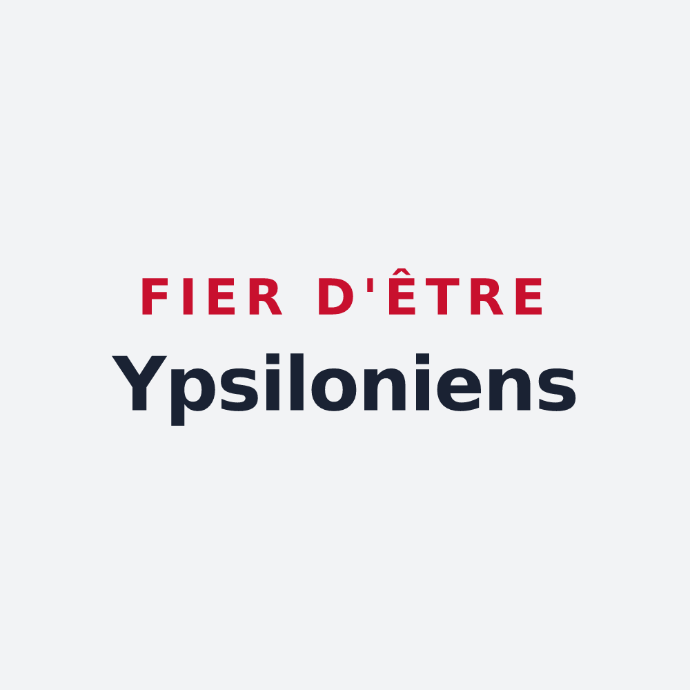 Poster « Fier d'être Ypsiloniens » — design pour Y