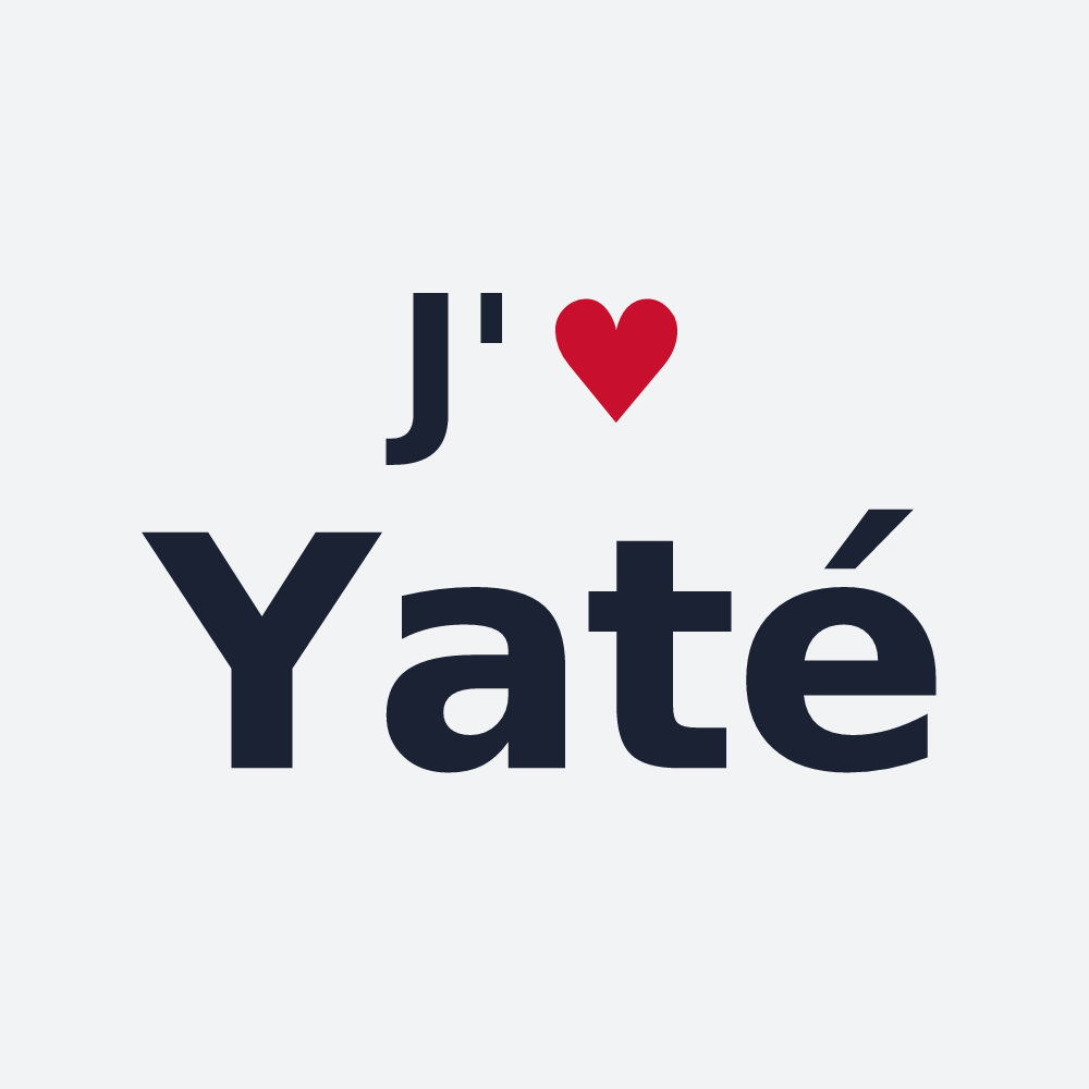 Poster personnalisé Yaté — design J'aime Yaté