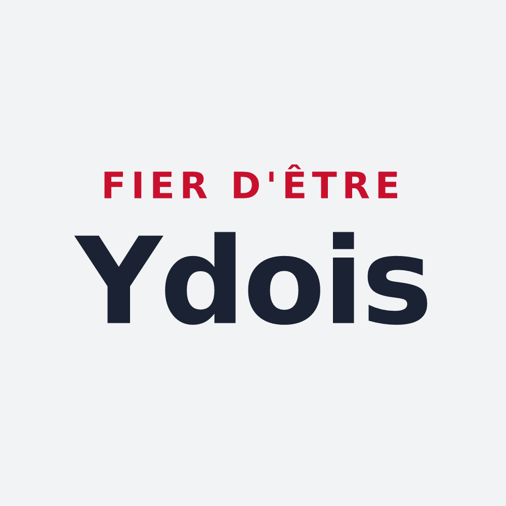 Poster « Fier d'être Ydois » — design pour Ydes