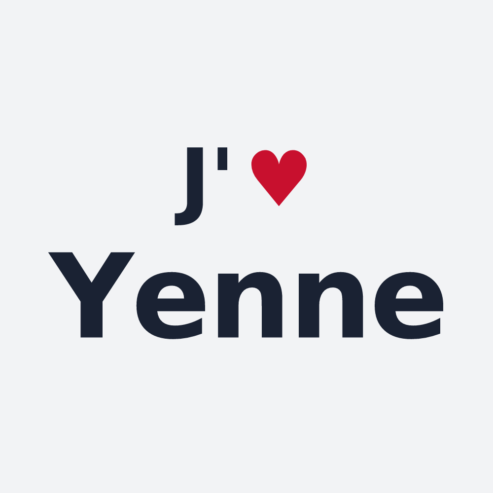 Poster personnalisé Yenne — design J'aime Yenne