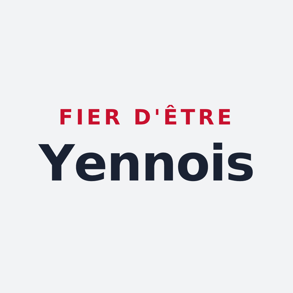 Poster « Fier d'être Yennois » — design pour Yenne