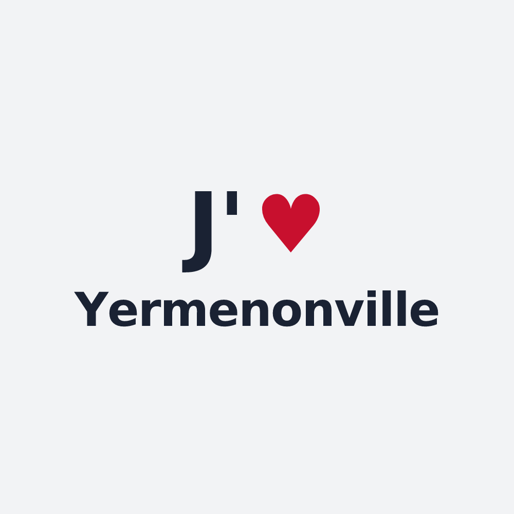 Poster personnalisé Yermenonville — design J'aime Yermenonville