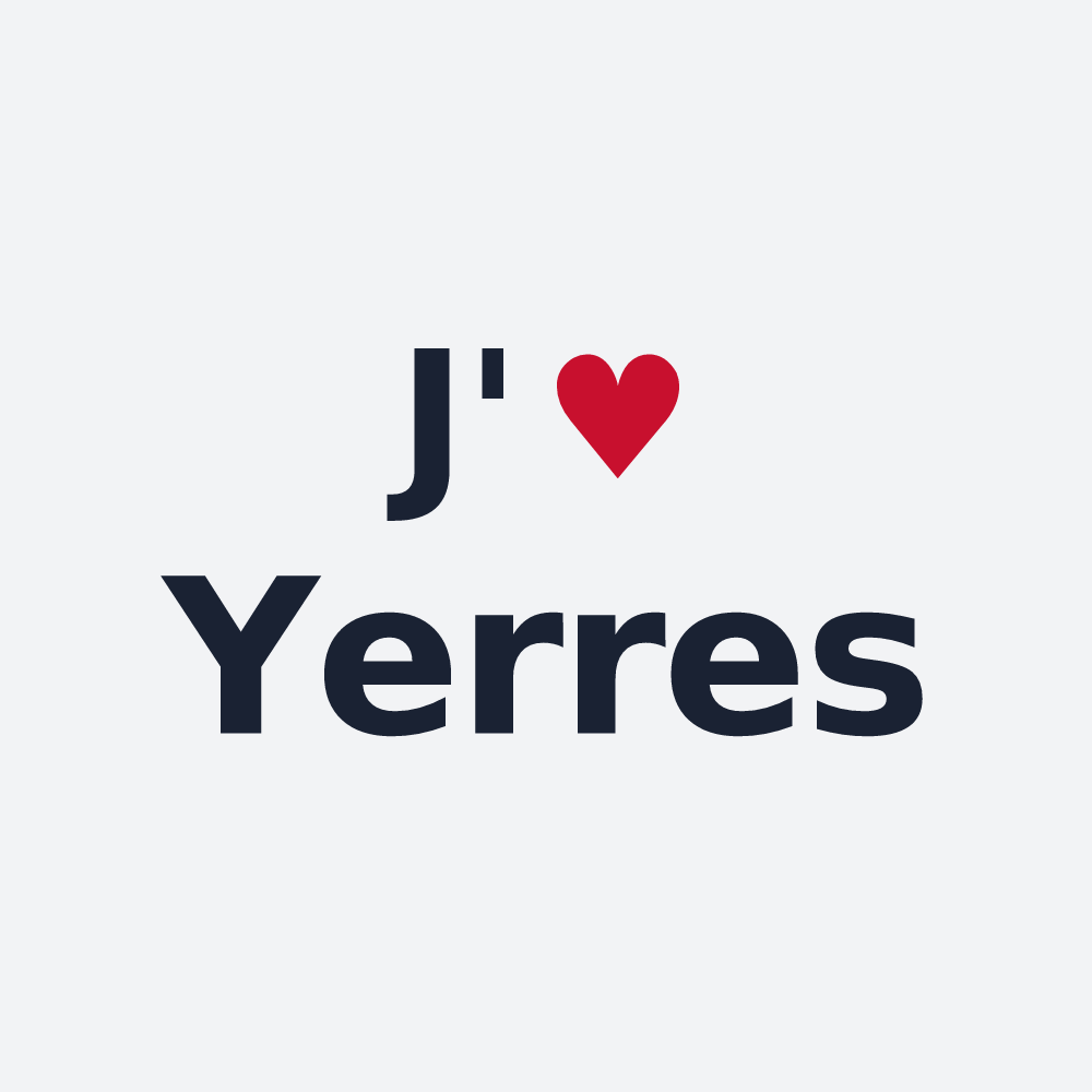 Poster personnalisé Yerres — design J'aime Yerres
