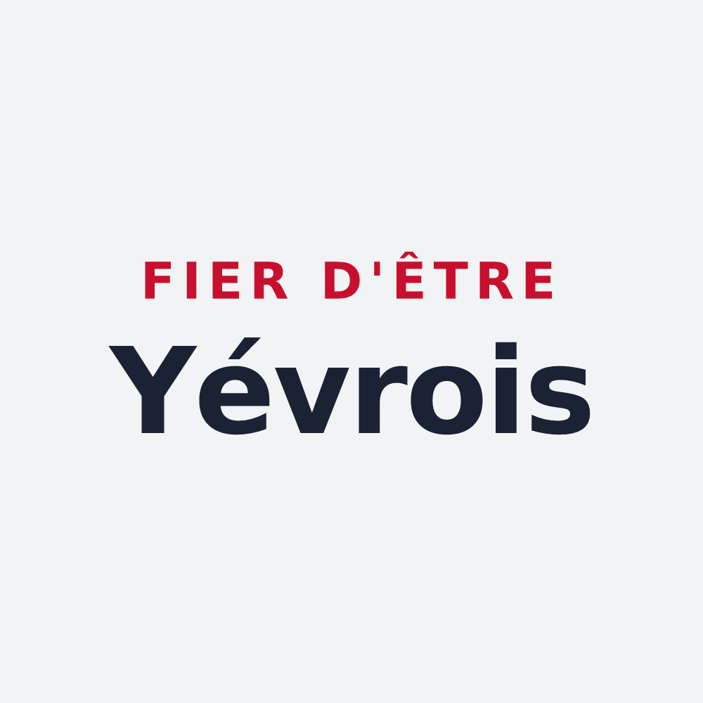 Poster « Fier d'être Yévrois » — design pour Yèvres-le-Petit