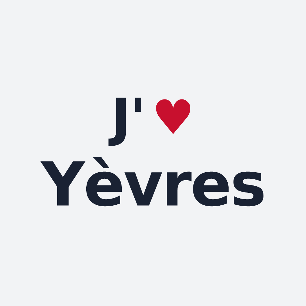 Poster personnalisé Yèvres — design J'aime Yèvres