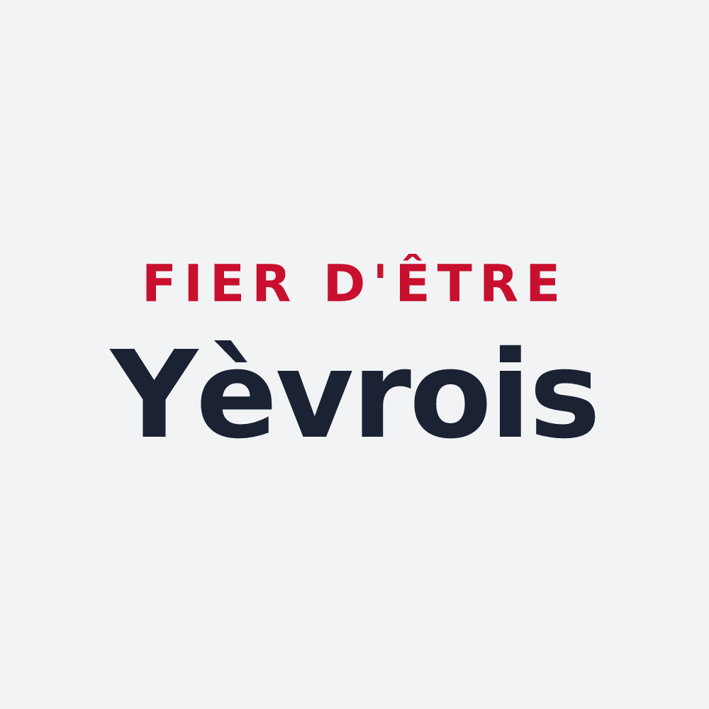 Poster « Fier d'être Yèvrois » — design pour Yèvres