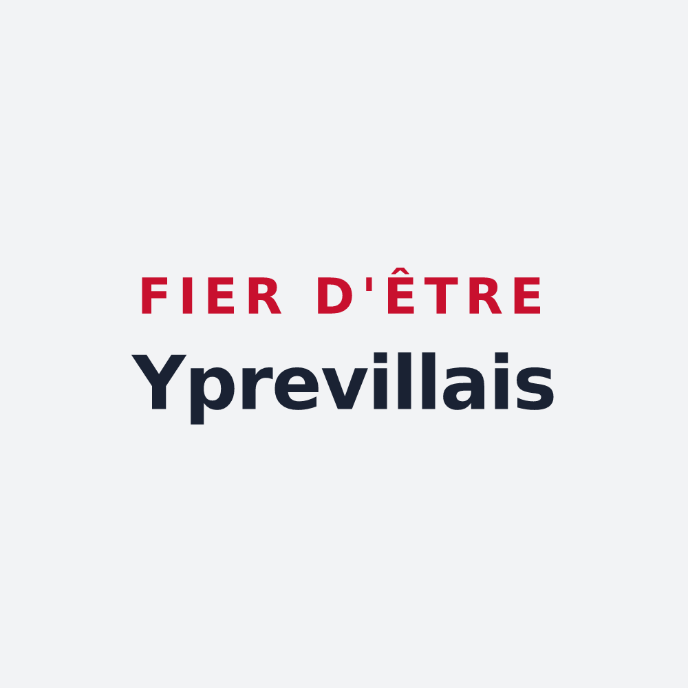 Poster « Fier d'être Yprevillais » — design pour Ypreville-Biville