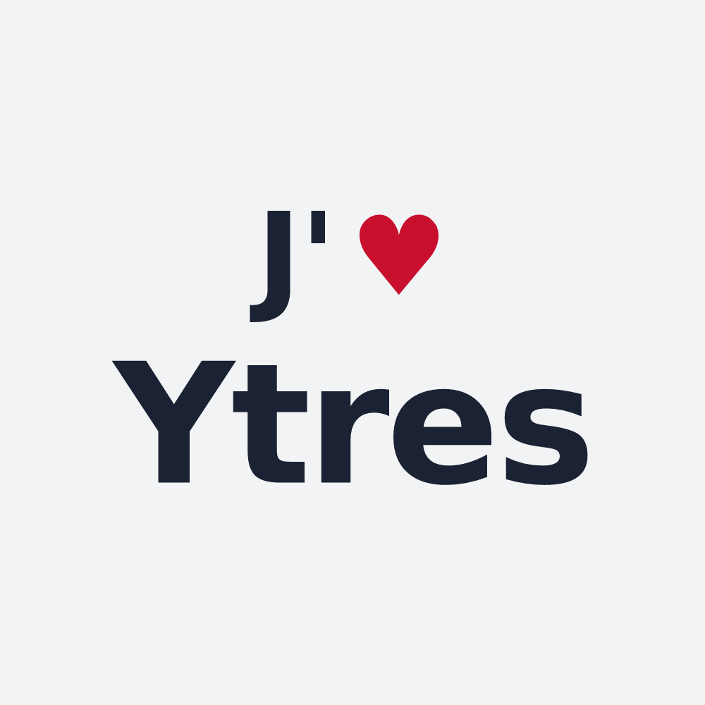 Poster personnalisé Ytres — design J'aime Ytres