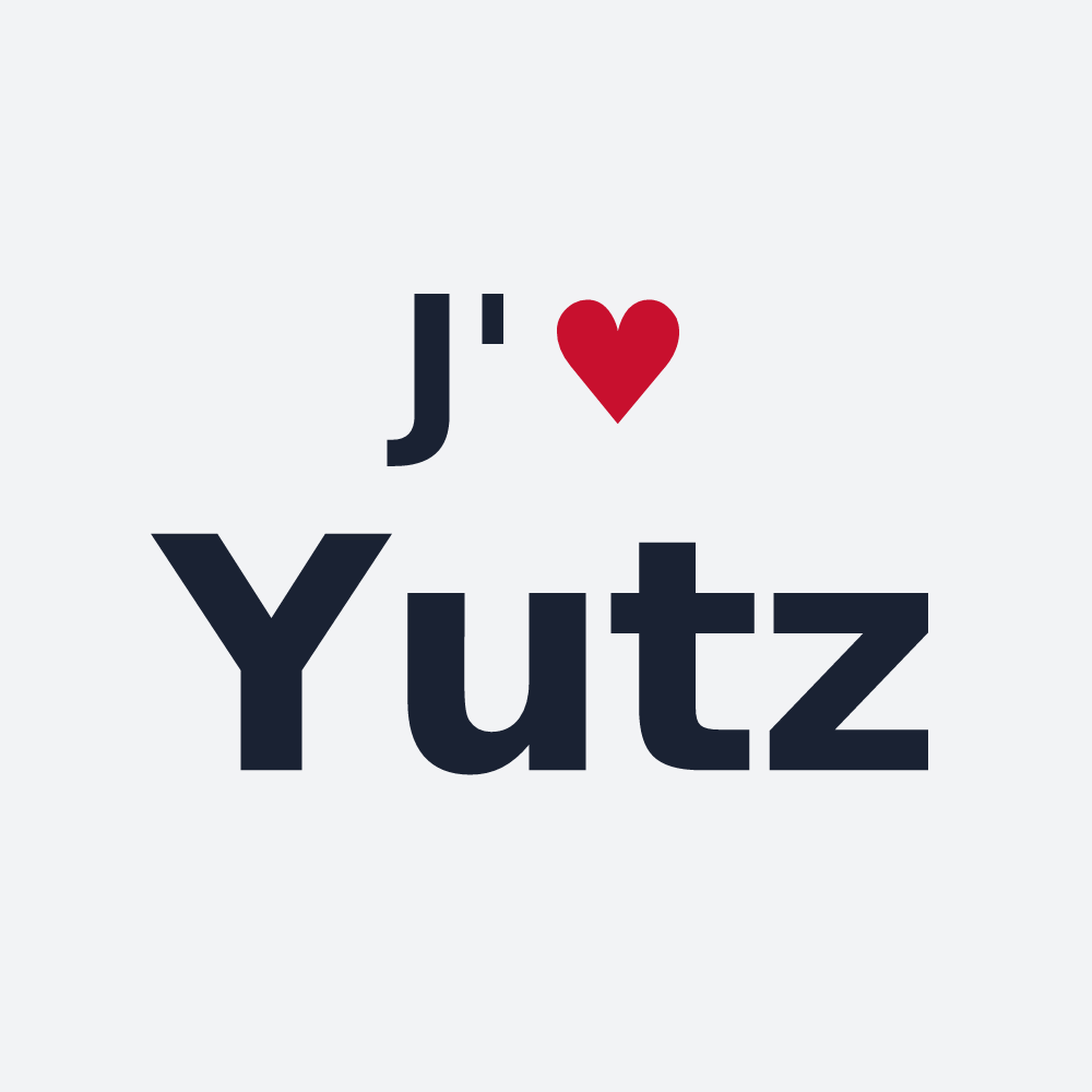 Poster personnalisé Yutz — design J'aime Yutz