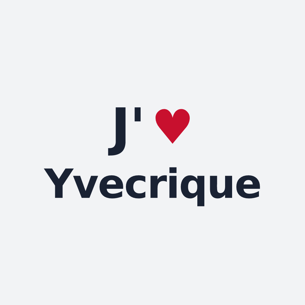 Poster personnalisé Yvecrique — design J'aime Yvecrique