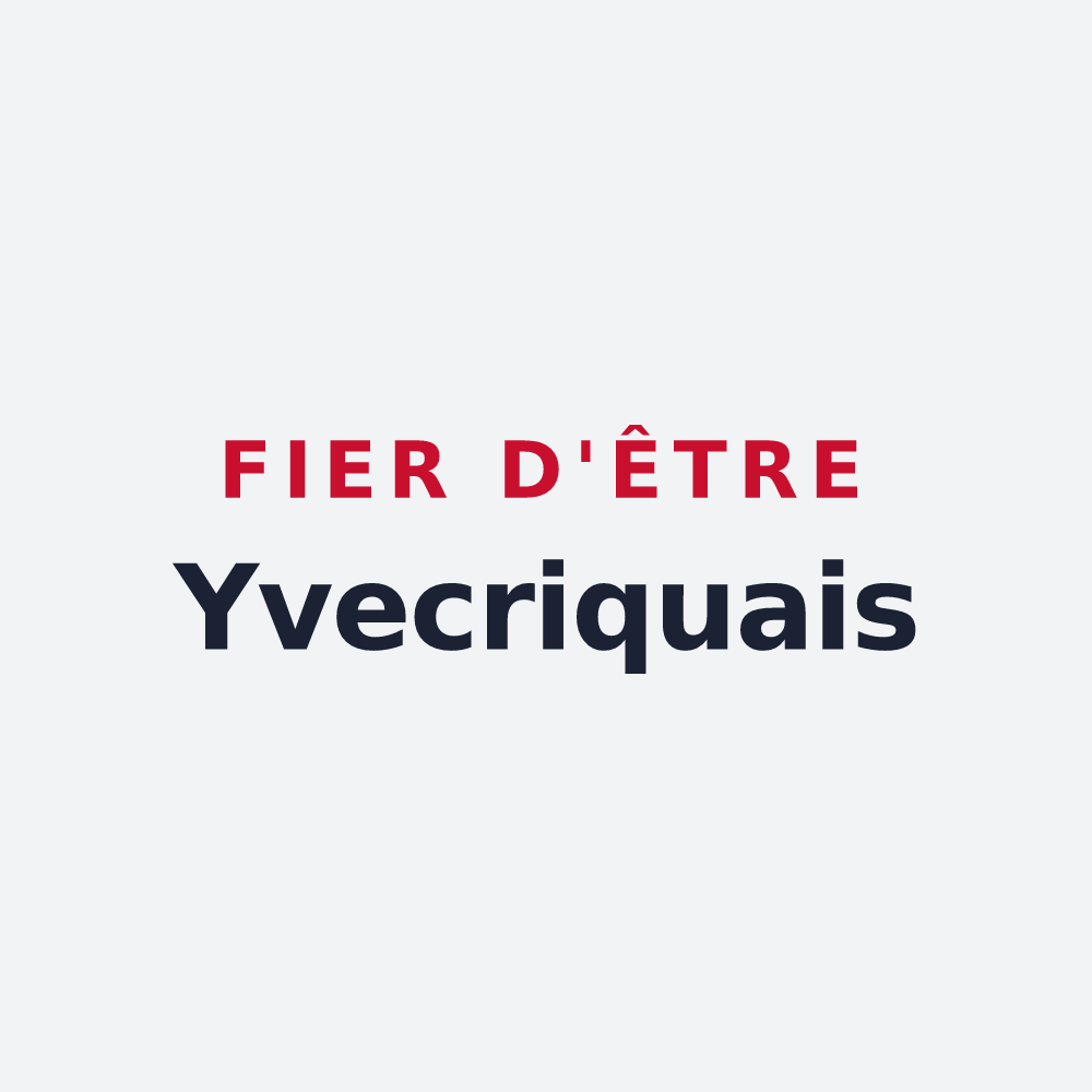 Poster « Fier d'être Yvecriquais » — design pour Yvecrique