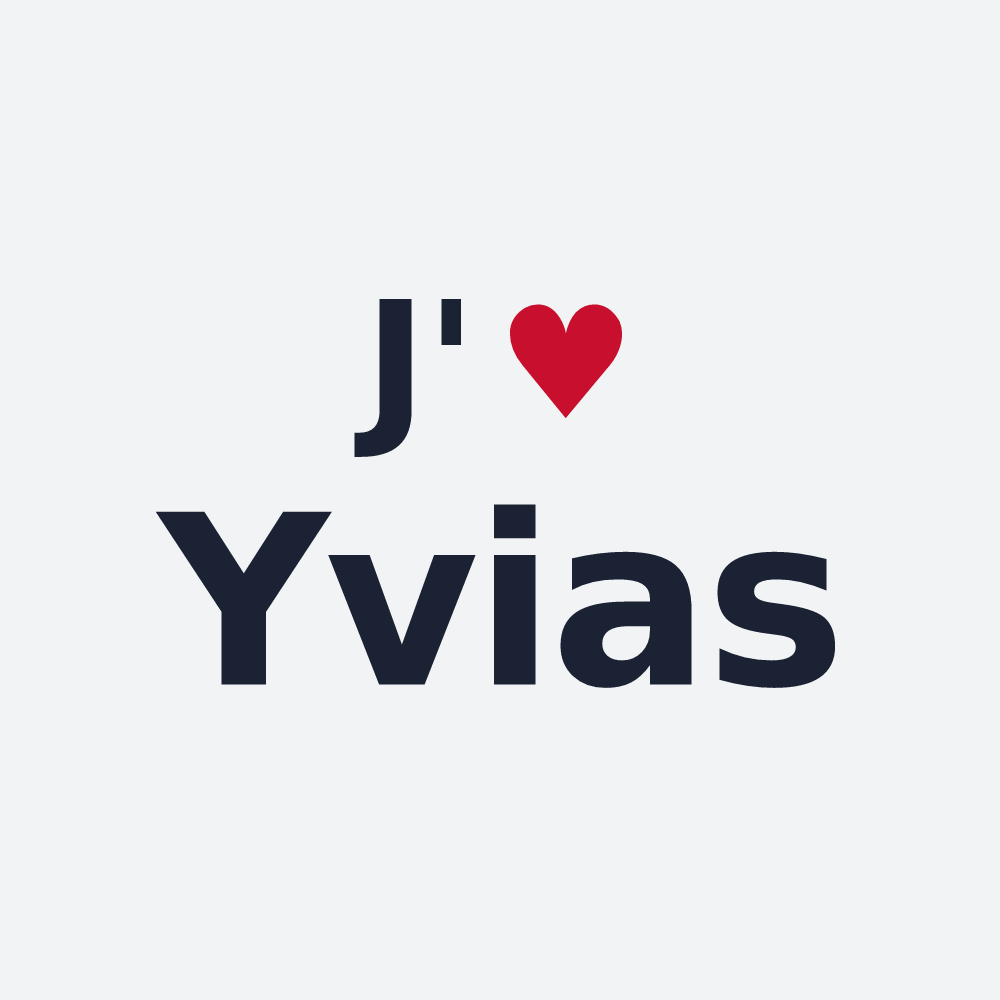 Poster personnalisé Yvias — design J'aime Yvias