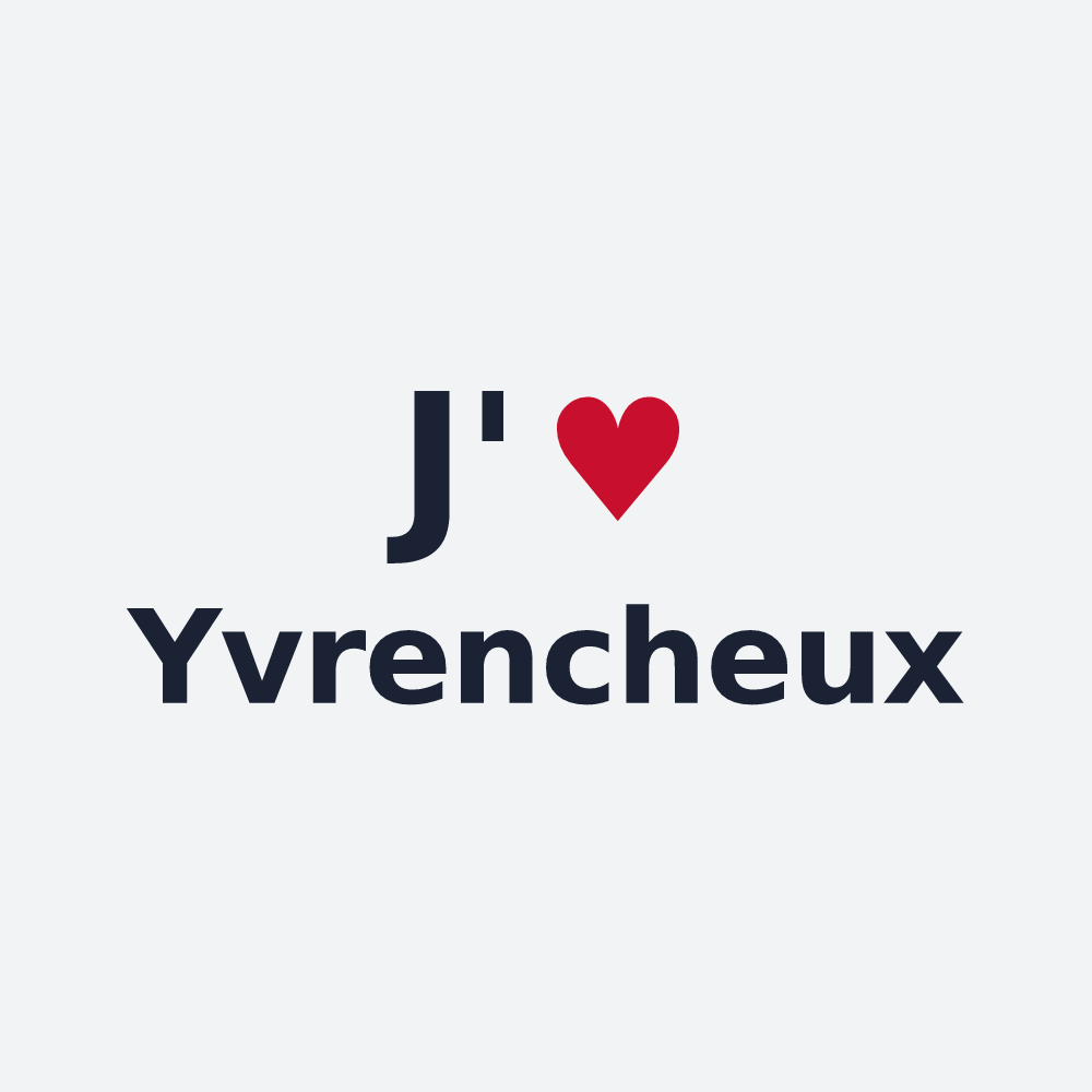 Poster personnalisé Yvrencheux — design J'aime Yvrencheux