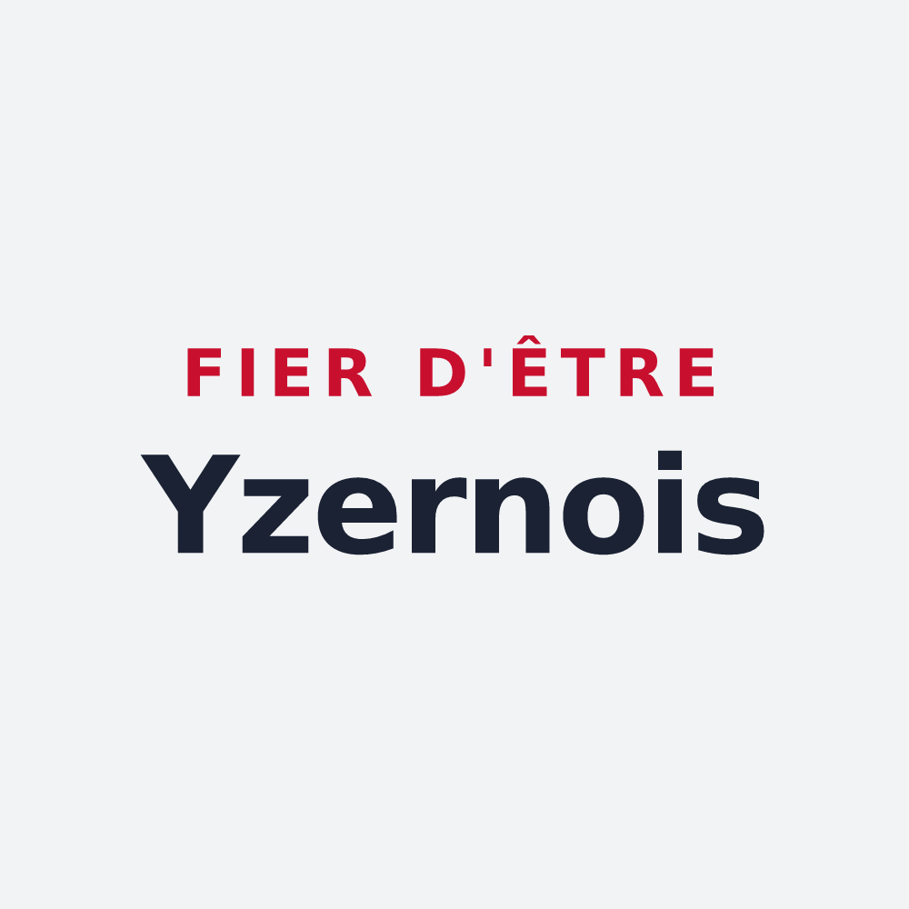 Poster « Fier d'être Yzernois » — design pour Yzernay