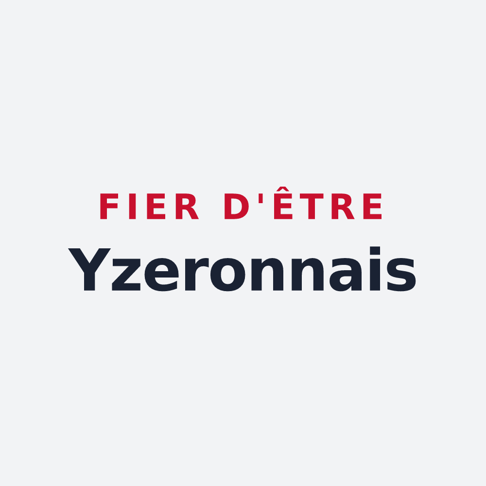 Poster « Fier d'être Yzeronnais » — design pour Yzeron