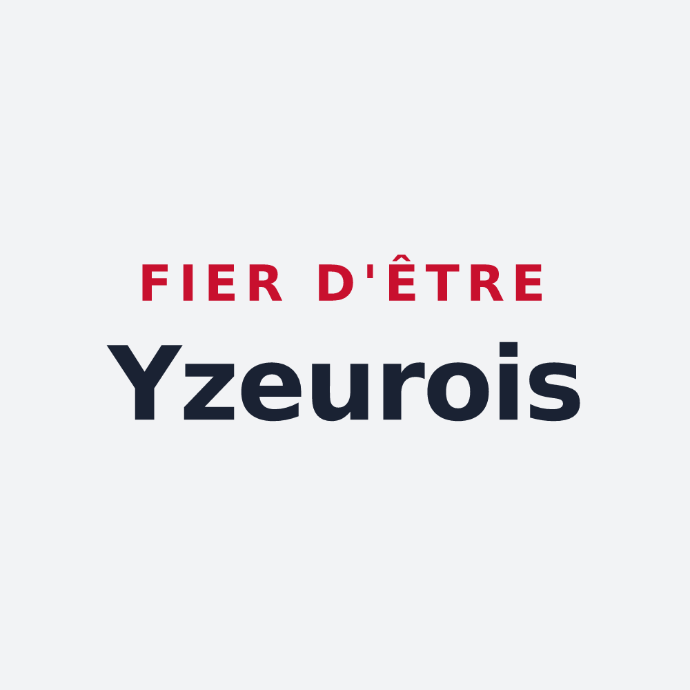 Poster « Fier d'être Yzeurois » — design pour Yzeures-sur-Creuse