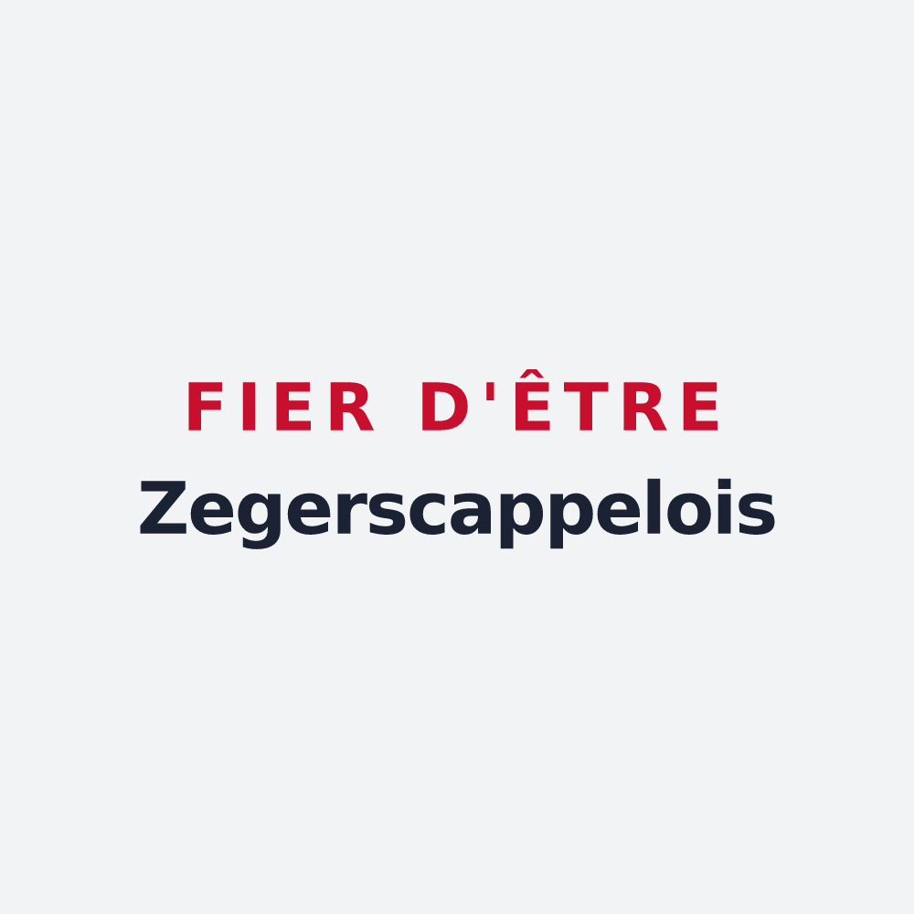 Poster « Fier d'être Zegerscappelois » — design pour Zegerscappel