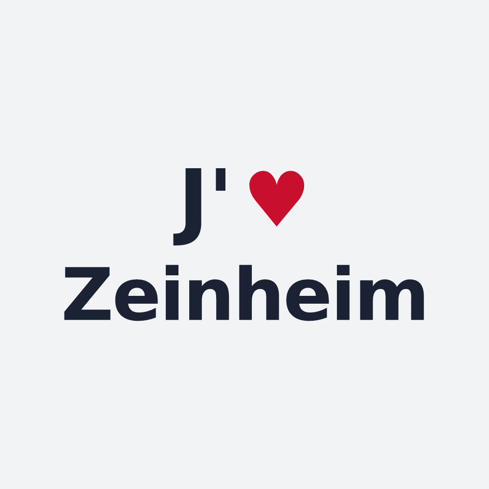 Poster personnalisé Zeinheim — design J'aime Zeinheim