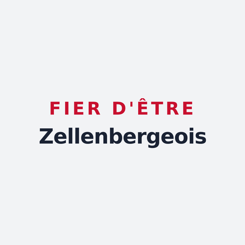 Poster « Fier d'être Zellenbergeois » — design pour Zellenberg