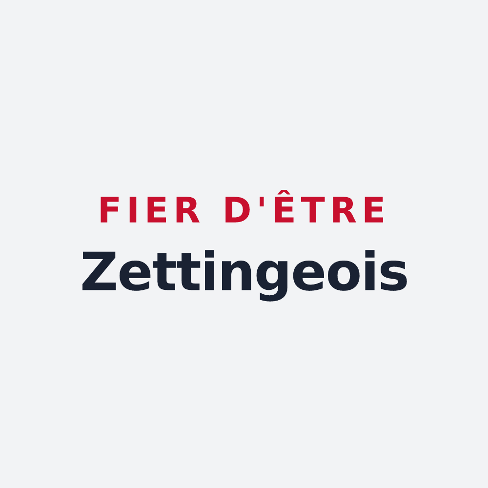 Poster « Fier d'être Zettingeois » — design pour Zetting