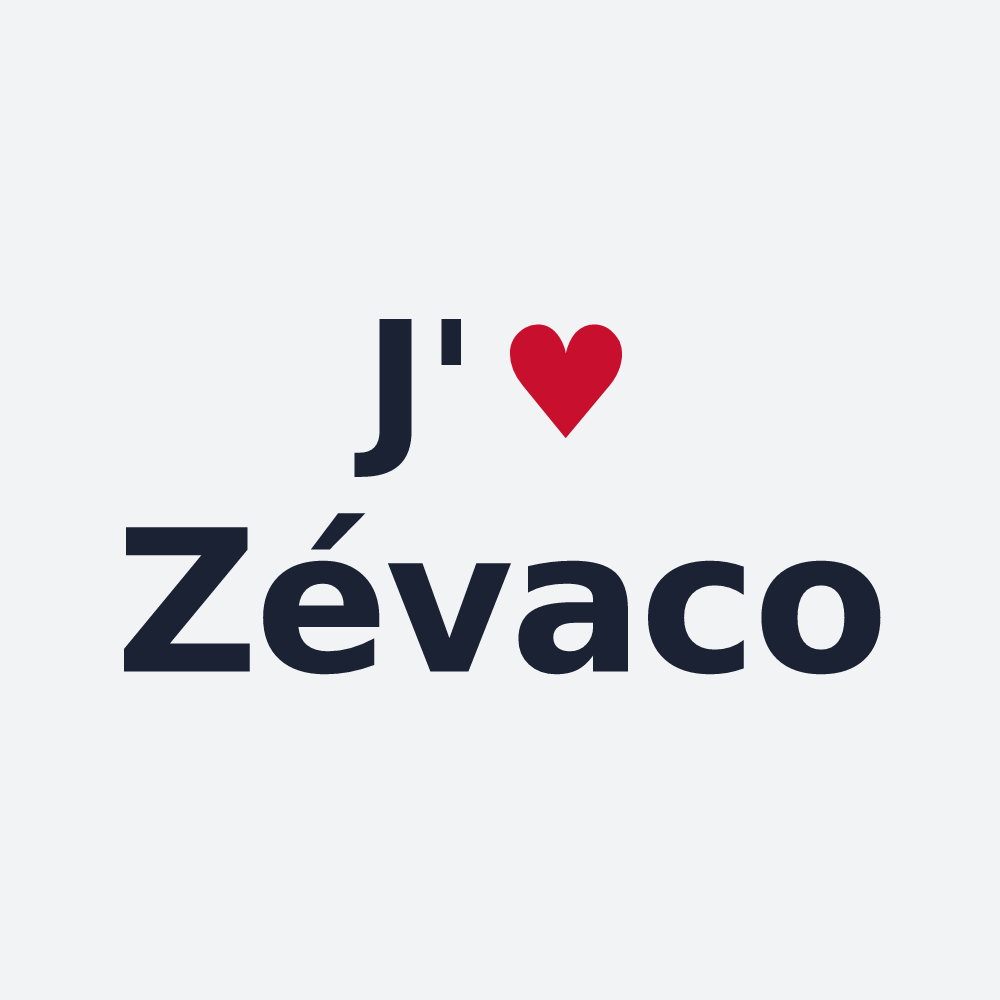 Poster personnalisé Zévaco — design J'aime Zévaco
