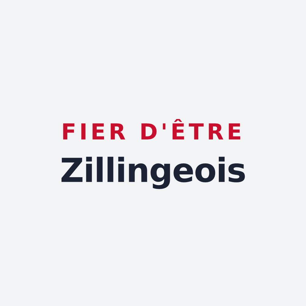Poster « Fier d'être Zillingeois » — design pour Zilling