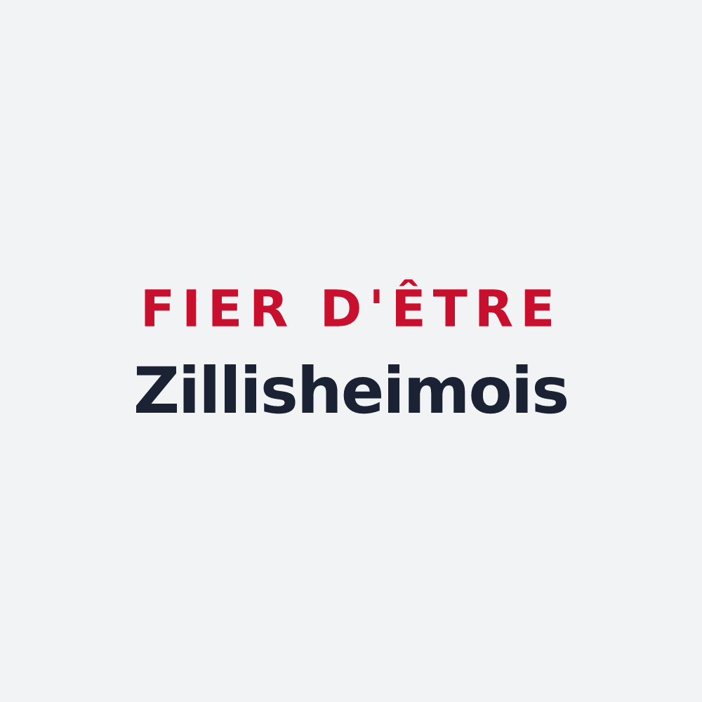 Poster « Fier d'être Zillisheimois » — design pour Zillisheim