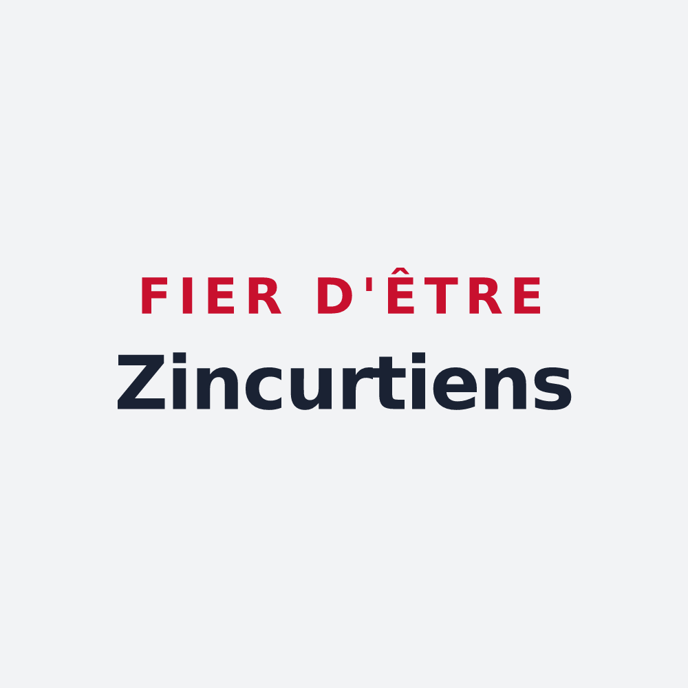 Poster « Fier d'être Zincurtiens » — design pour Zincourt