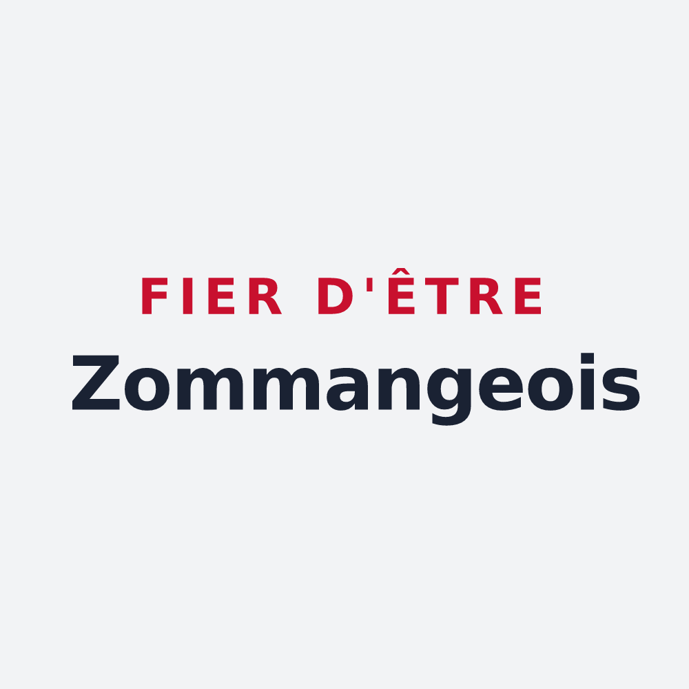 Poster « Fier d'être Zommangeois » — design pour Zommange